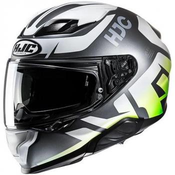 Casco Integral HJC F71 Bard MC4HSF Gris-Blanco-Verde 2XL