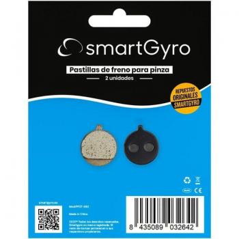 Pack 2 Pastillas de Freno SmartGyro PP27-092 para Pinza Bolids Compatible con Patinetes Speedway, Rockway y Crossover