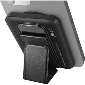 Batería Externa 10000mAh con USB-C 15W + USB 22.5W y Soporte Integrado Negro