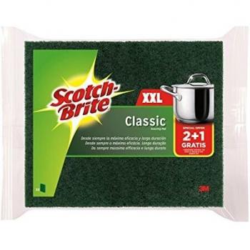 Scotch-Brite Estropajo Sólo Fibra XXL, Verde