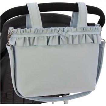 Bolso pequeño para silla de paseo Rosy Fuentes - Talega pequeña, diseño práctico y ligero, material resistente, múltiples compartimentos para organización, fácil de limpiar, compatible con la mayoría de sillas de paseo