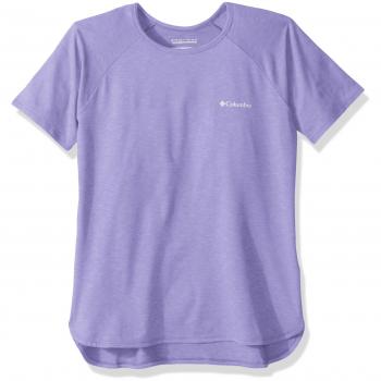Columbia Silver Ridge II Short Sleeve tee Camiseta de Manga Corta, Niña, Lila