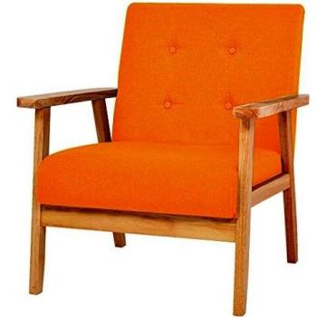 vidaXL Sillón de tela amarillo