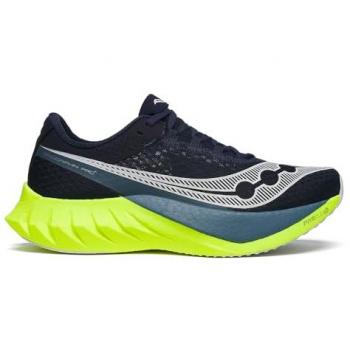 Saucony Endorphin Pro 4 Men's Competition Running Shoes - Dark Blue/Black