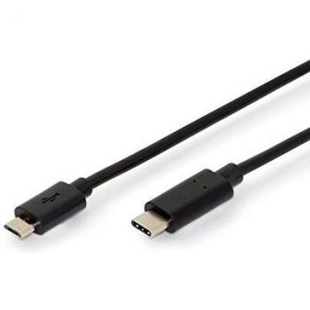 Cable de conexión USB 3.0 de Digitus, 3 m, de USB Type-C a USB Micro B de alta velocidad, 5 Gbps, color negro