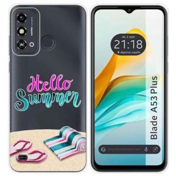 Funda Silicona Transparente para ZTE Blade A53 Plus con Diseño Verano y Dibujos