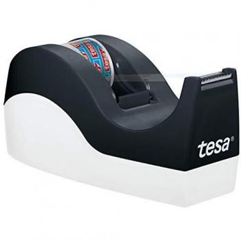 Dispenser de cinta adhesiva Tesa Easy Cut Orca, negro/blanco, incluye 1 rollo de tesafilm de 33m x 19mm