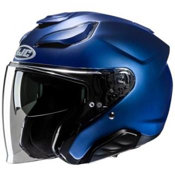 HJC Casco F31 Sólido Ligero y Cómodo con Visera Pinlock y Ventilación ACS - Azul (M)