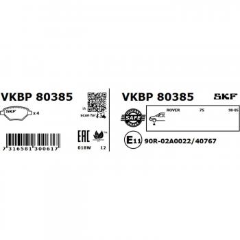 Pastillas de freno SKF VKBP 80385
