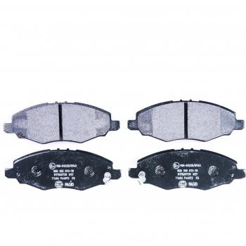 Juego de pastillas de freno HELLA 8DB 355 013-181 para Toyota Hilux con advertencia acústica de desgaste - cuatro pastillas por set