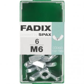 Tuerca Mariposa Cincada M6 FADIX - Caja de 6 Unidades