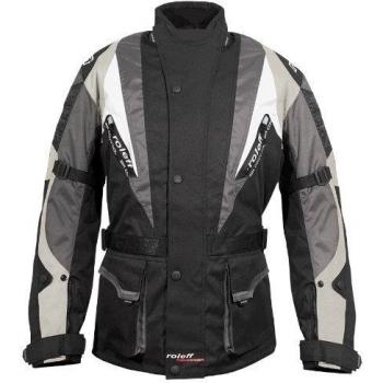Roleff Racewear RO 595 Kodra Ciudad del Cabo Chaqueta, Negro/Gris Claro/Gris/Blanco, M