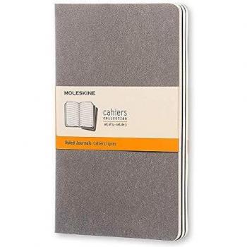 Moleskine Soft Grey Ruled Cahier Large Journal