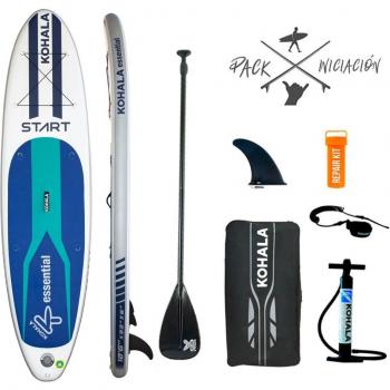 Tabla de Paddle Surf Hinchable Kohala Start 3 - 10.6” (320 x 81 x 15 cm) Monocapa PVC, incluye set completo con remo