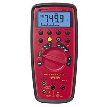 Multímetro Digital Amprobe 38XRA, TRMS, 9999 cuentas, rango automático, mediciones hasta 750V AC/1000V DC y 10A AC/DC, clasificación de seguridad CAT III y CAT IV