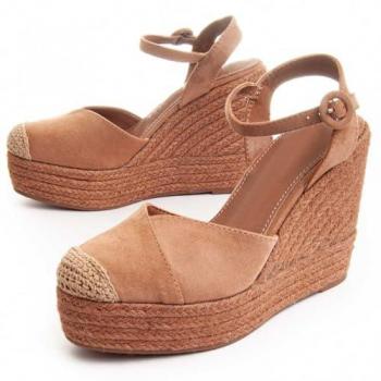 Cuña de Esparto para Mujer Montevita Wesparto3 88498 Marrón Talla: 39