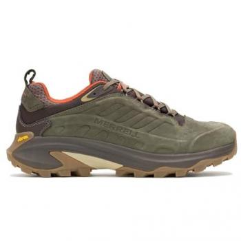 Merrell Moab Speed 2 Waterproof Leather Men's Hiking Shoes - Brown - Size 44.5