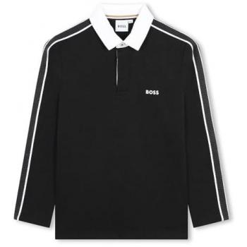 BOSS Kidswear Polo de Niño 100% Algodón de Manga Larga J51168