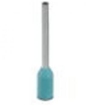 Turquoise Partially Insulated Cable End Sleeves 0.34 mm² - 1000 Pieces