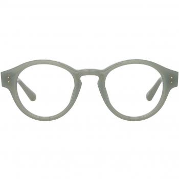Linda Farrow MUSA LFL1447 C3 Men's Eyeglasses Grey Size 47 - Frame Only - Blue Light Block Available