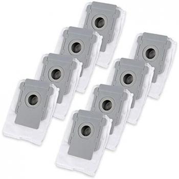 (8 piezas) Bolsas de repuesto para iRobot Roomba I & S Series i7 i7+ 7550, i3 i3 Plus 3550, i6 i6+ 6550, i8 i8+ 8550, s9 s9+/9550, filtro automático de eliminación de suciedad con base limpia