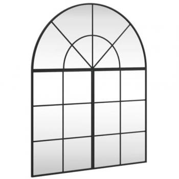Espejo de Pared Arco de Hierro Negro, Dimensiones 60 x 70 cm, 60 x 90 cm, 80 x 80 cm y 80x100 cm, Decoración para Salón, Pasillo