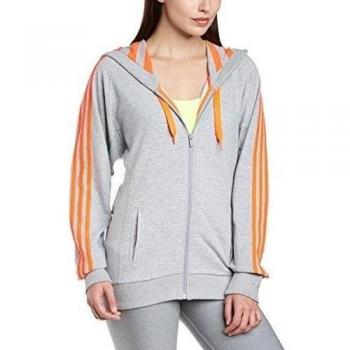 adidas Jacket Seasonal Essentials Batwing Hoody - Sudadera de fitness para mujer, color gris, talla XL