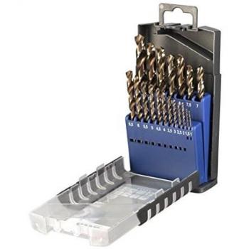 Estuche de 19 brocas de cobalto de 1-10MM