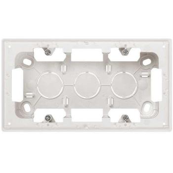 Simon 270 | Caja de superficie con 2 elementos blanco 20000752-090