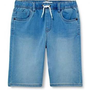 Bermuda vaquera de niño con cintura elástica y ajustable