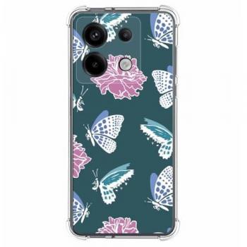 Funda Antigolpes de Silicona para Xiaomi Poco X6 5G con Diseño de Flores y 10 Dibujos