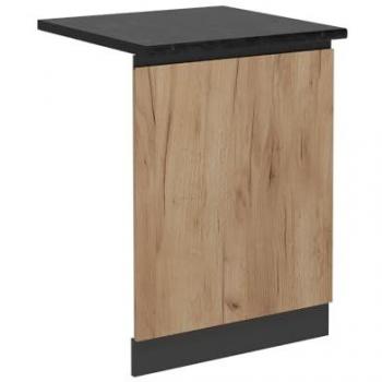 Panel Frontal para Lavavajillas R-Line 60 cm, Roble Dorado y Antracita, Accesorio de Cocina
