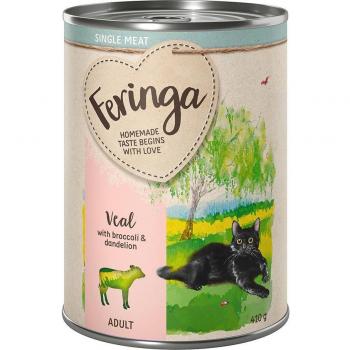 Feringa Single Meat Menu 6 x 410 g - Ternera con brócoli y diente de león