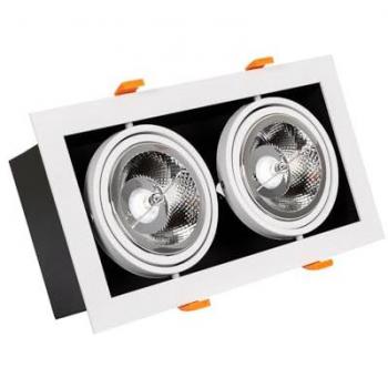 Foco Downlight LED 30W Kardan AR111 Corte 325x165 mm Blanco Cálido 3000K