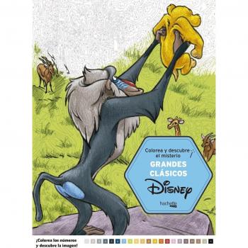 Colorea y descubre el misterio. Grandes Clasicos Disney - HACHETTE HEROES