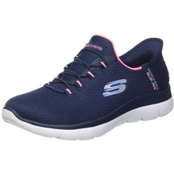 Zapatilla Skechers Summits Diamond Dream Slip-ins mujer azul marino rosa 37.5 EU
