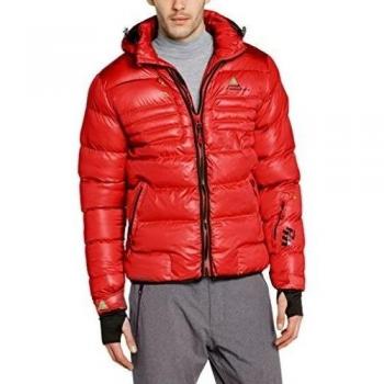 Peak Mountain Capti/m-XXL/yl/1 - Chaqueta de esquí para Hombre, Color Rojo, Talla 2XL