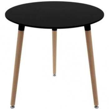 Mesa de Comedor Tower Redonda 80 cm - Color Negro