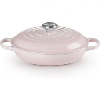 Le Creuset Signature Shell Pink 26cm Shallow Casserole