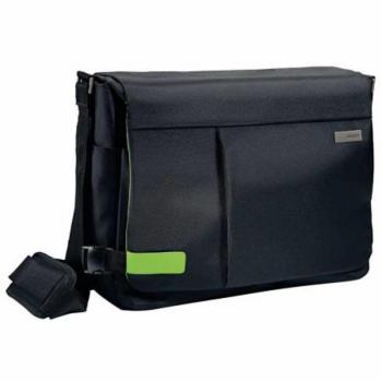 Maletín Bandolera Leitz Smart Traveller para Portátiles de 15,6 Pulgadas - Color Negro - Referencia 60190095