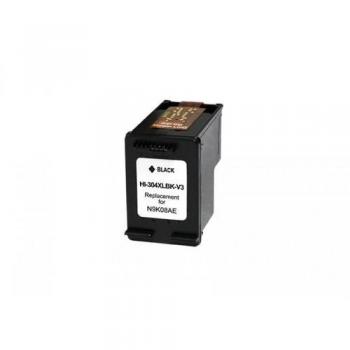 Cartucho de Tinta Compatible HP 304XL (N9K06AE/N9K08AE) Negro Reciclado 20ml con Indicador de Nivel de Tinta