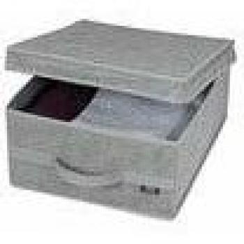 Domopak Living Caja Guardaroba, Gris, 35 x 45 x 18