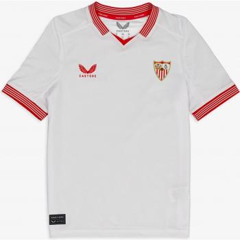 Camiseta de fútbol para niños 1ª equipación Sevilla FC 2023-2024 Castore, color blanco, talla 8