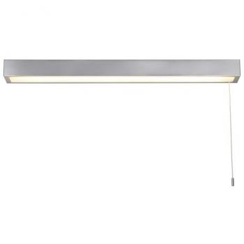 Aplique contemporáneo de aluminio cromo pulido y policarbonato esmerilado 18,77W 3000K