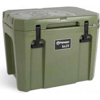Nevera portátil Petromax KX25 - 25 litros, color verde oliva, para camping y actividades al aire libre