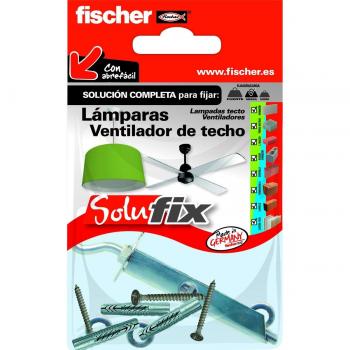Kit de fijación para lámparas y ventiladores de techo Fischer Solufix 502689