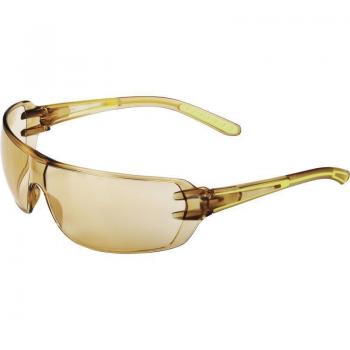 Gafas Deltaplus de proteccion policarbonato monobloque av-ar-as-uv400 color marron HELI2BB