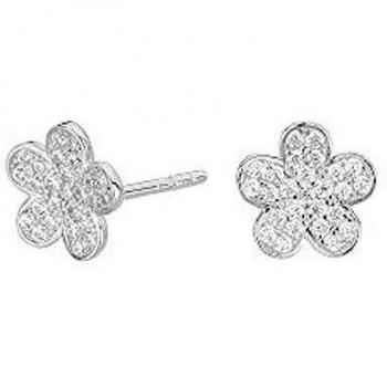 ITEMPORALITY Pendientes Flor Plata SEA-101-024-UU
