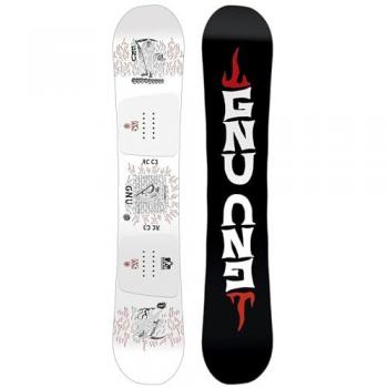 GNU RCC3 WIDE U 157.5 - Tabla de snowboard para hombre, ancho amplio, longitud de 157.5 cm, diseño versátil para todo tipo de terreno, construcción duradera y ligera, tecnología de rocker para mayor flotación