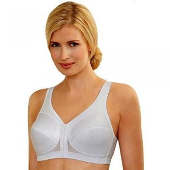Glamorise MagicLift Front Closure Support Bra, White, Size 95, Cup F